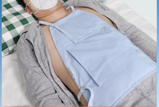 胃造瘘管固定罩 帮助胃造瘘置管术后病友妥善固定胃造瘘管 避免管道发生晃动导致牵拉痛和皮肤过敏